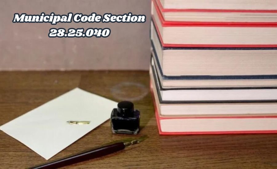 municipal code section 28.25.040