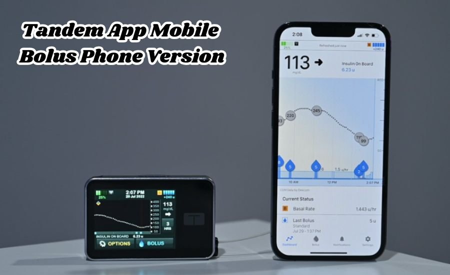 tandem app mobile bolus phone version