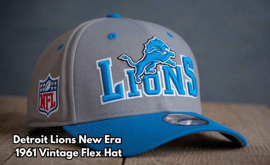 detroit lions new era 1961 vintage flex hat