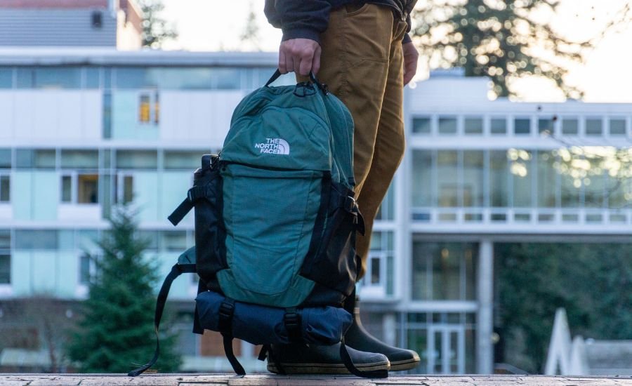 north face jester backpack black floral/birds